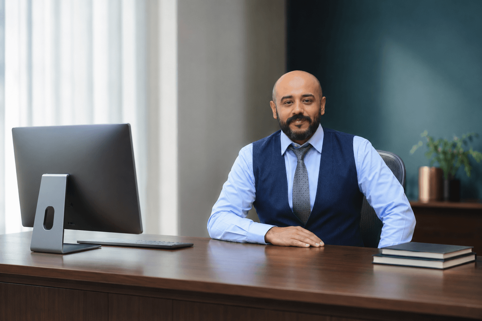 محمد، مدير العلاقات في حاسبين